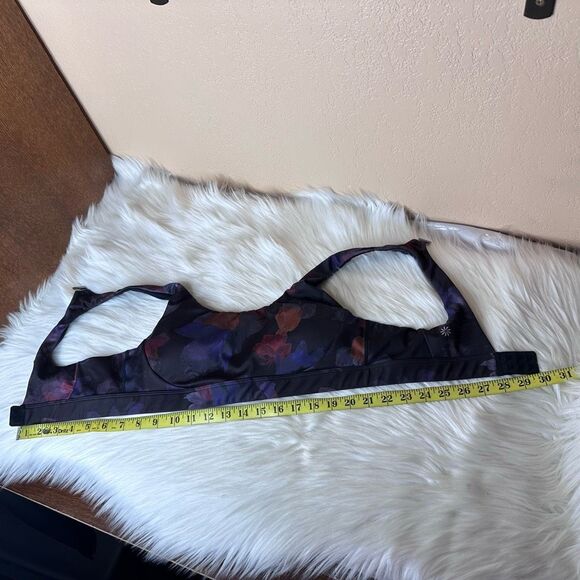 Athleta Ultimate Ease Bra Night Bloom Black Floral - Picture 6 of 12